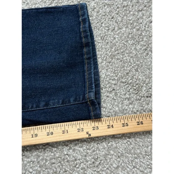 Judy Blue Jeans Womens 9/29 Blue Denim Wide Leg High Rise Crop Stretch *28x23.5 - Picture 8 of 12